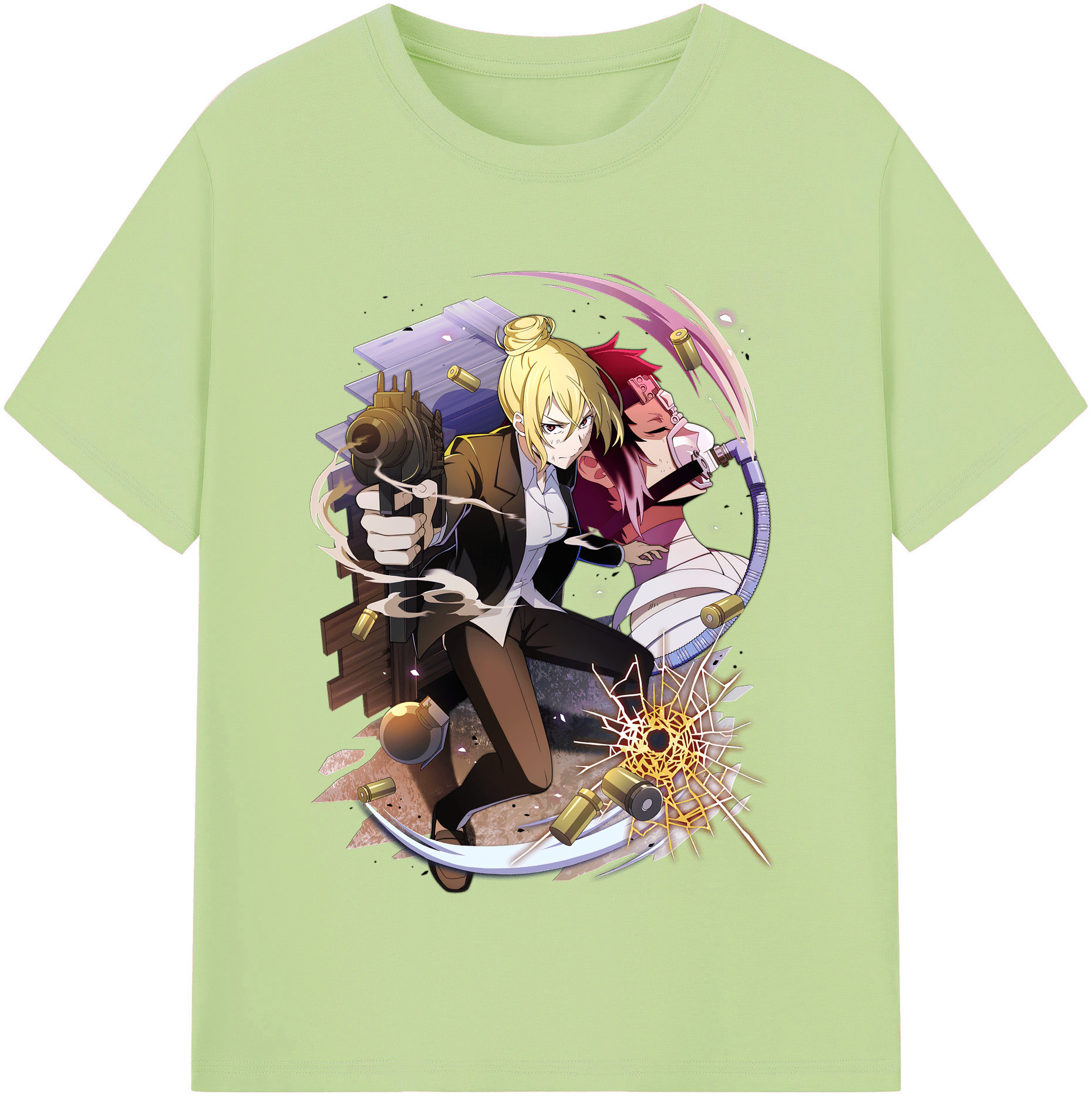 （画像用） 文豪ストレイドッグス Bungo Stray Dogs 綿100％半袖Tシャツ（フロントプリント）
